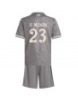 Real Madrid Ferland Mendy #23 Ausweichtrikot für Kinder 2024-25 Kurzarm (+ Kurze Hosen)